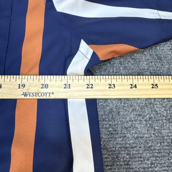 International Report 4-Way Stretch Shirt Men's XL Short Sleeve Striped Blue - Picture 3 of 9